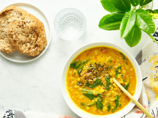 Glowing Spiced Lentil Soup